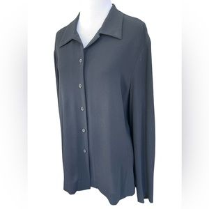 Jones New York Blouse Black size 14